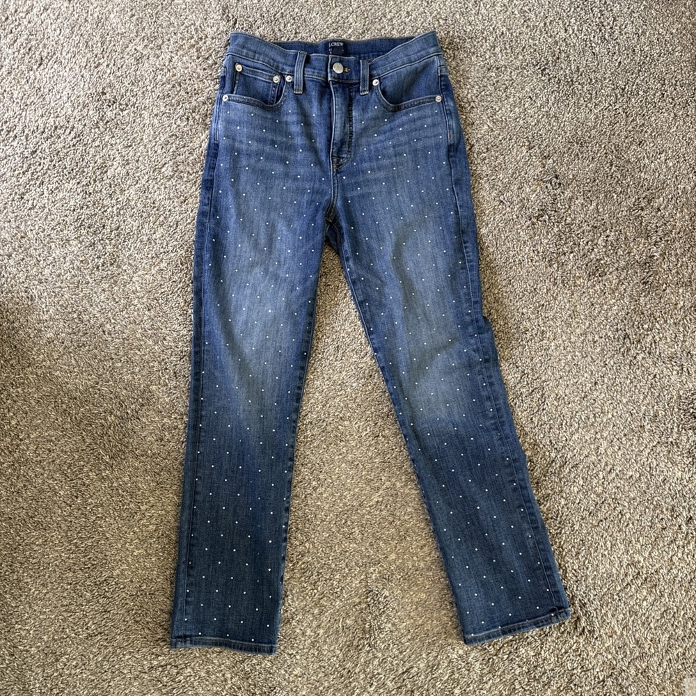 J. Crew Women's Rhinestone Embellished Jeans Size 26